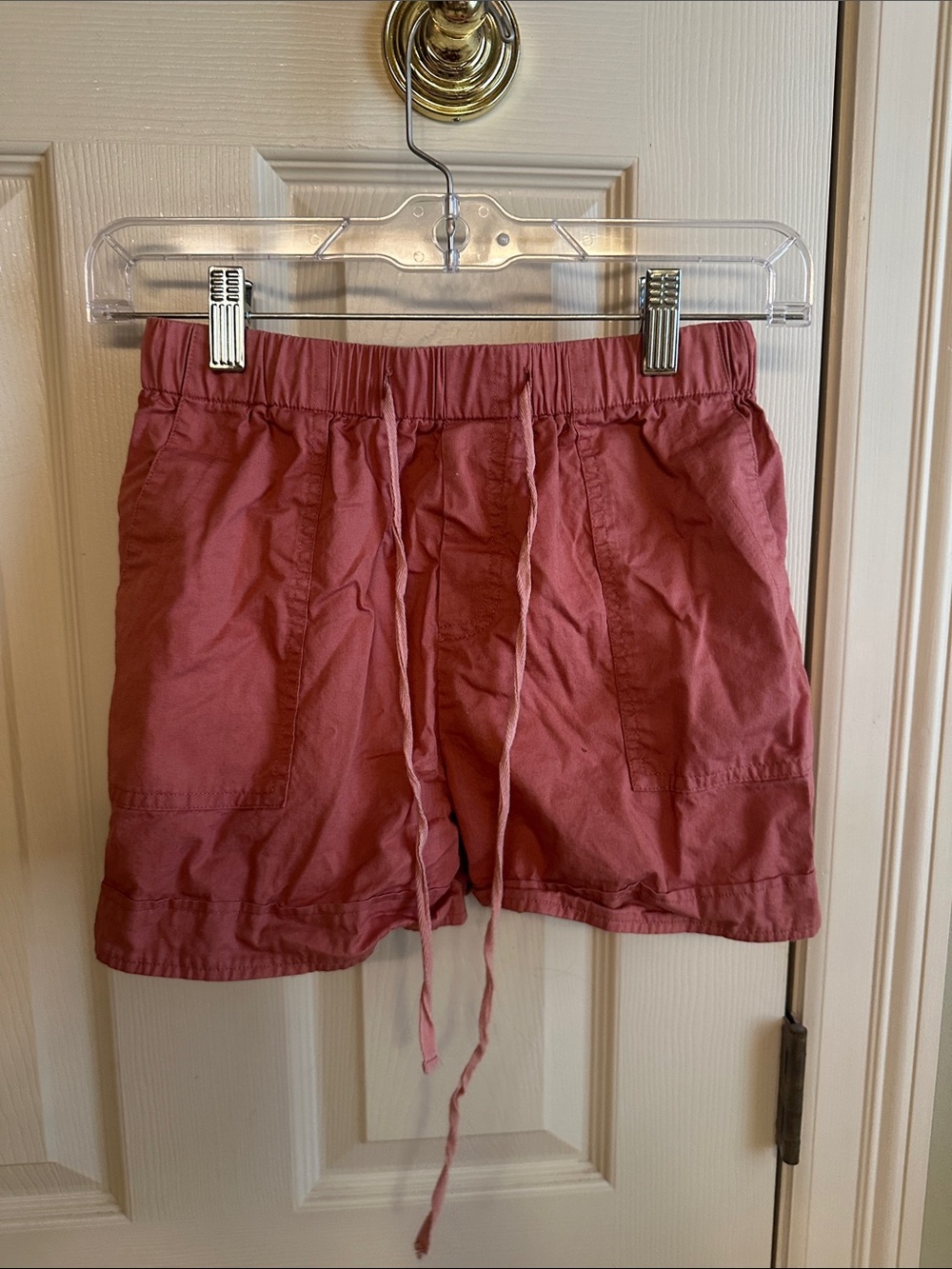 Casual Drawstring Shorts in Dusty Rose